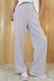 Shoreditch Stripe Lounge Flare Trouser Sweetpea & Grey /10=